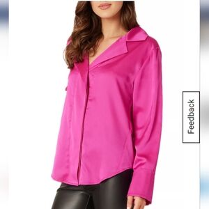 Adrienne Landau Onyx Blouse Sz S